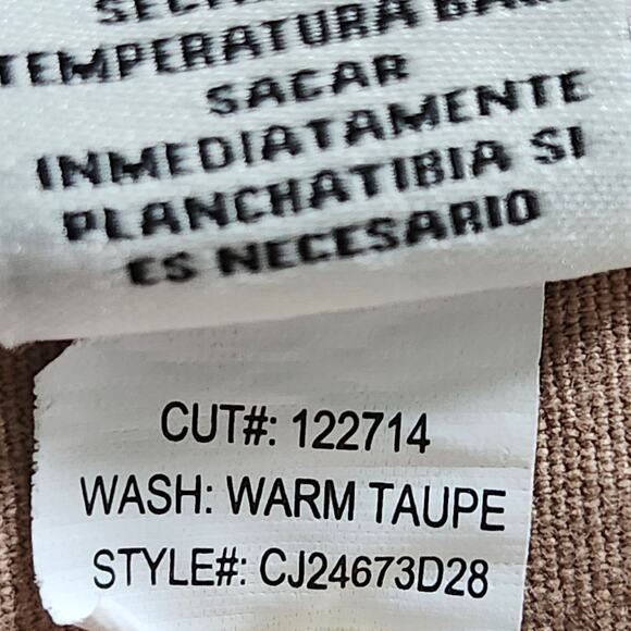 Celebrity Pink Cargo Relaxed Straight Fit Jeans Warm Taupe Juniors Size 7/28 - Picture 7 of 11